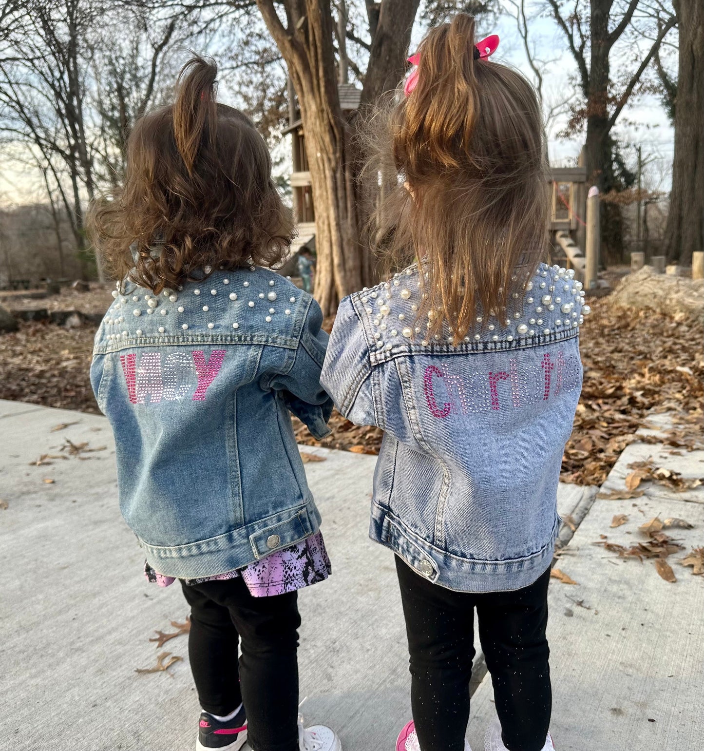 Flower Girl Jean Jacket