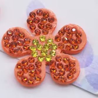 Orange Flower Charm