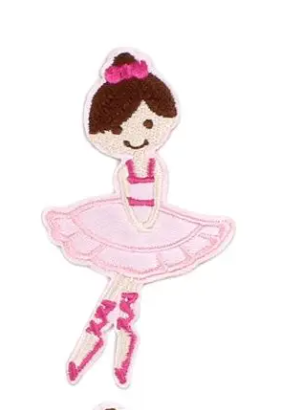 Embroidered Ballerina Patch