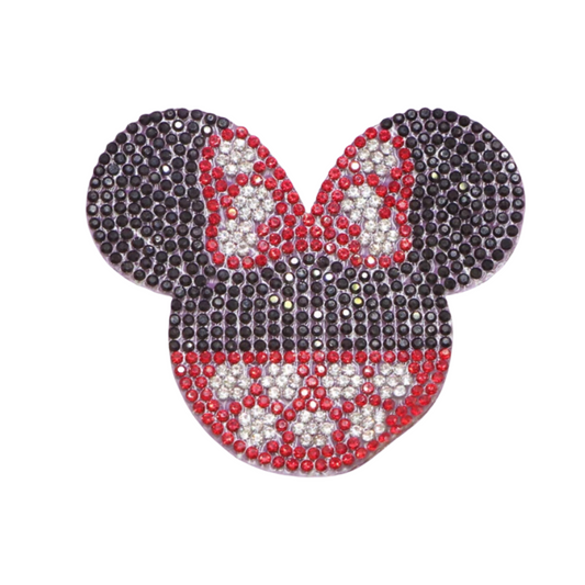 Rhinestone Applique Minnie Patch