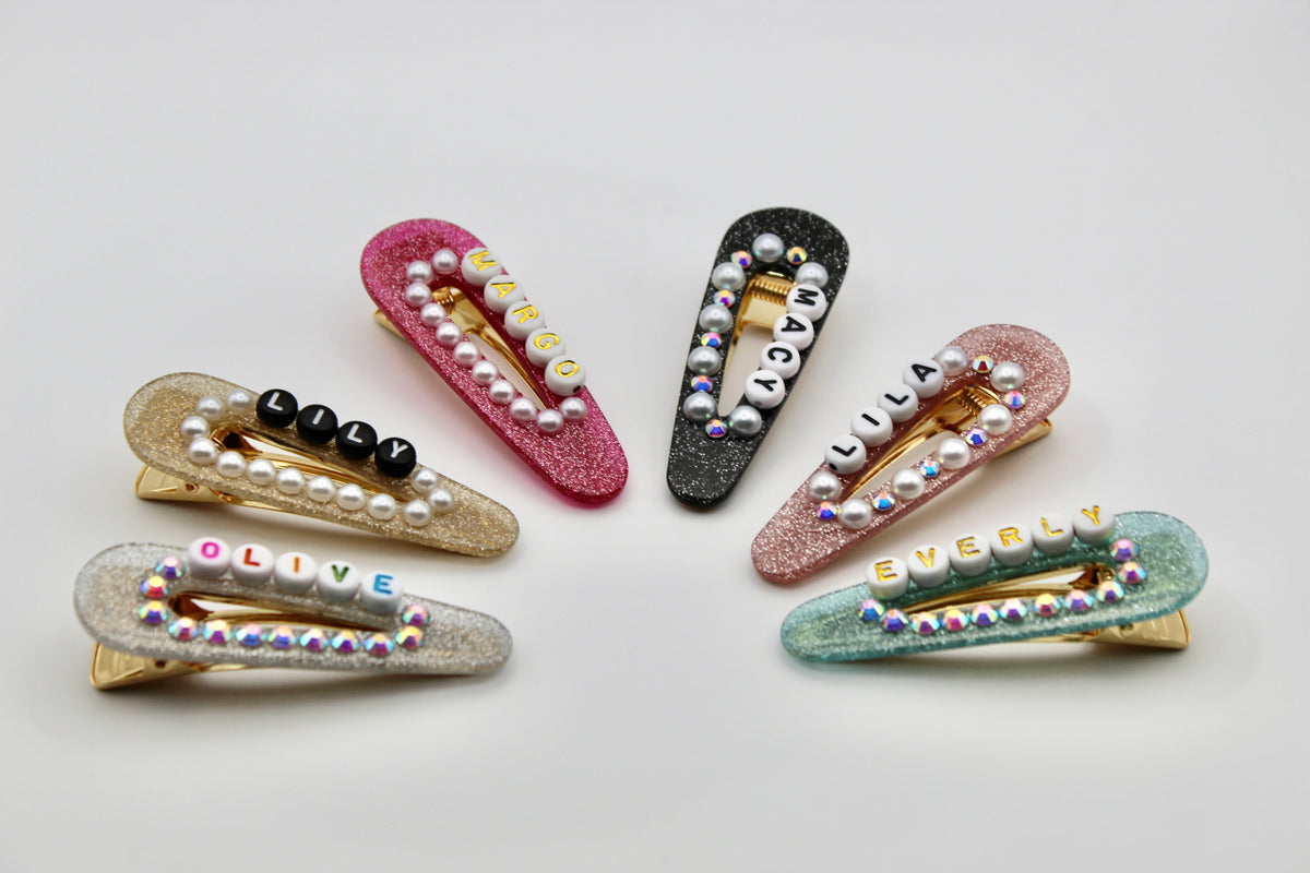 Sparkly Crystal Rhinestone Hair Clips - Mixed Colors (7 Pack) Sparkle Up Your Style: Easy DIY Bedazzled Hair & Claw Clips  main image 2
