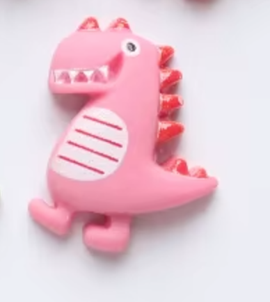 Pink Dino Charm
