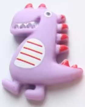 Purple Dino Charm