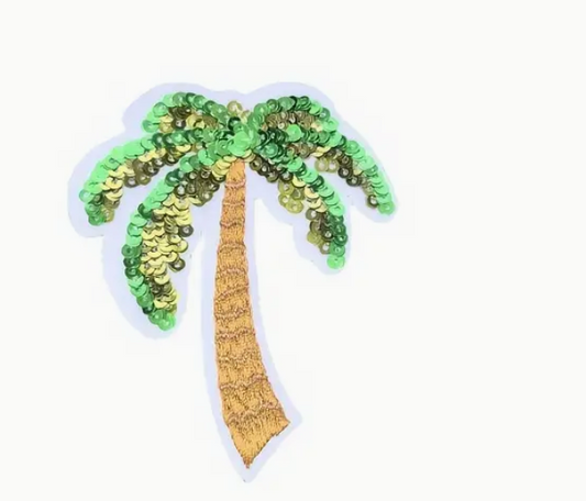 Sequin Palm Tree Patch